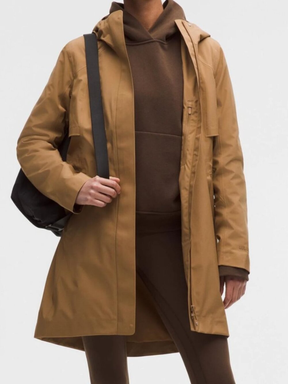 Lululemon Rain Rebel Jacket size 10 Camel Brown - Picture 5 of 6